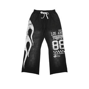 2024 personnalisé hommes pull à capuche grande taille fermeture éclair en gros imprimé surdimensionné sweats lourds avec pantalons de survêtement à motifs - Product Image 4