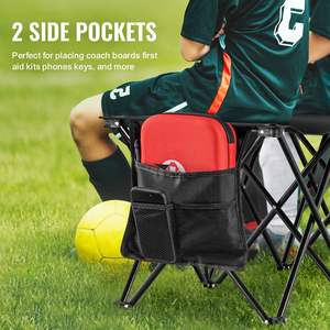 Portable 6-Seat Folding Sports <b>Bench</b> Outdoor <b>Camping</b> Chair with Carry Bag - Product Image 3