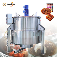 Marmite de cuisson industrielle en acier inoxydable 500L 1000L avec agitateur pour sauces, soupes, garnitures de gâteaux et confitures