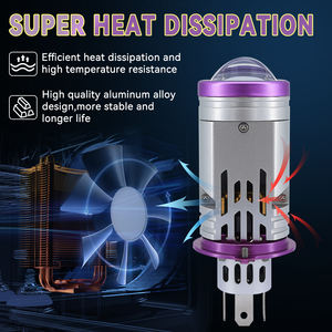 Nouveau design, phares LED H4 Plug and Play, mini projecteur LED en aluminium, antibrouillard à double faisceau, ampoules de phares LED pour voiture, Canbus - Product Image 6