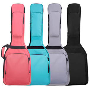Noir <span class=keywords><strong>Guitare</strong></span> Électrique Basse Sac À Dos Manches Épaissie Oxford Tissu Éponge Instrument De Musique Cas Amélioré Rembourré Sac pour Basse - Product Image 1