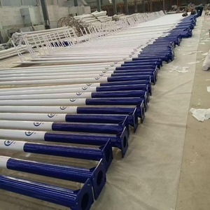 Poteau d'éclairage extérieur conique en acier galvanisé, résistant au vent, 3-35m, pour jardin, parc, autoroute, éclairage routier - Product Image 4