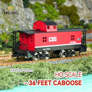 Modello di Caboose Ferroviario in Scala HO 1/87, 36 Piedi, per Layout Ferroviario in Miniatura, Set Treno Modellino Fai-da-Te - Product Image 2