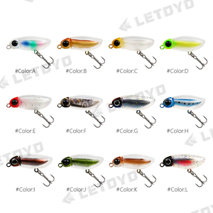 LETOYO LHB162 MuteBall Minnow Fishing Lure Mini Trout Fishing Lures 38mm 2.7g Soft Plastic Body <span class=keywords><strong>Surface</strong></span> Minnow Lure - Product Image 3