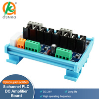Oshangming Carte d'amplificateur PLC DC à 8 canaux sans contact Contrôle MOS Isolation optocoupleur Protection contre les courts-circuits sans contact