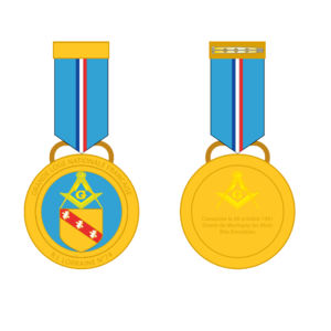 Personalizado High-Precision Alumínio Ribbon Medalha de Honra Comemorativa CNC Machined Badge 0.02MM Tolerância Acabamento Polido - Product Image 4