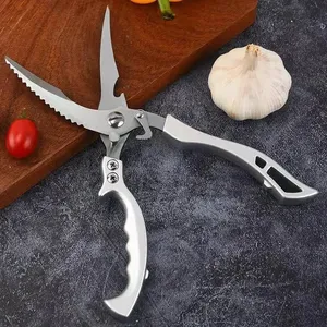 Tijeras de cocina multifuncionales de acero inoxidable para comida, hueso de pollo, carne, pesca, cangrejo, verduras, tijeras de corte - Product Image 3