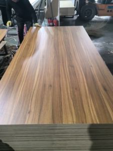 Contreplaqué mélaminé stratifié double face couleur bois grain 18 mm 1220X2440 mm de qualité meuble pour meubles - Product Image 2