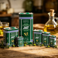 Bidon métallique vide en gros 100/175/250ml-1L de qualité alimentaire pour huile d'olive, de tournesol, de thé, de noix, de piment et autres huiles comestibles