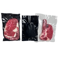 Congélateur emballage alimentaire nylon vide 3 joints latéraux facile déchirure encoche matériau de qualité alimentaire lisse vide poche sacs