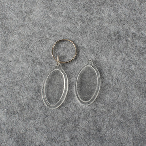 Biểu Tượng Tùy Chỉnh Thăng Hoa Trống Rõ Ràng Nhựa Keychain Mini Khung Ảnh Tùy Chỉnh Acrylic Móc Chìa Khóa - Product Image 5