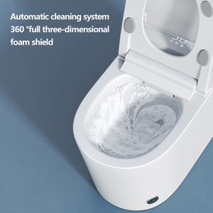 Bidet intelligent électronique infrarouge monobloc, toilette intelligente automatique en céramique, à fixation au sol, avec télécommande - Product Image 3