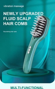 Peine Eléctrico Portátil Recargable <span class=keywords><strong>para</strong></span> el Crecimiento <span class=keywords><strong>del</strong></span> Cabello, Cepillo Masajeador <span class=keywords><strong>para</strong></span> el Cuero Cabelludo, Aplicador de Aceite Esencial Anticaída, Acero ABS + PE - Product Image 6