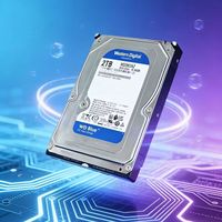 Hard Drive SATA Internal 2 TB 3.5 Inch Berkualitas Tinggi, Direkondisi, 100% Teruji, Kondisi Baik untuk Desktop