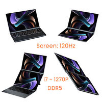 Innovador Portátil de Pantalla Dual de 14 Pulgadas, Core I7, Pantalla Táctil de 120Hz, para Entretenimiento en el Hogar, Estudio, Venta al Por Mayor, Personalización OEM