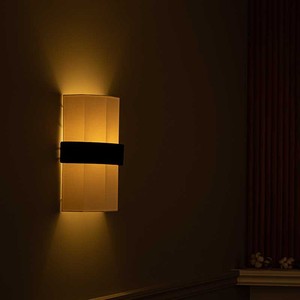 Modern Minimalist Diamond Patterned Fabric Wall Lamp Beige H600 D330 Wall Mounted Living Room Villa <b>Corridor</b> <b>Lighting</b> Fixture - Product Image 2