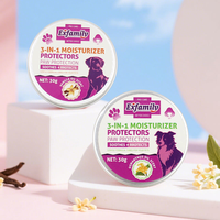 Baume 3-en-1 pour animaux de compagnie (chiens et chats) – Protection naturelle pour l'extérieur, pour réparer et protéger les griffes sèches, gercées ou rugueuses – 30g