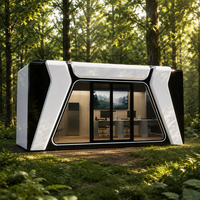 Maison conteneur en acier extensible 2026 avec design capsule pour villas, complexes hôteliers et camps