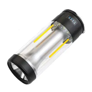 2000mAh LED Rechargeable Camping Lights Outdoor Portable Emergency Bulb Lights USB Battery Bright Flashlight With Hook