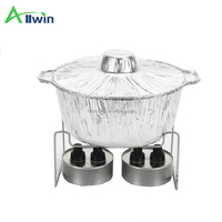 Contenants en aluminium jetables de qualité alimentaire avec couvercles Fabricant en vrac de contenants en aluminium pour aliments Pot en aluminium pour aliments en avion