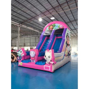 Castillo Inflable QY QY001 <span class=keywords><strong>My</strong></span> <span class=keywords><strong>World</strong></span>, Combinación de Tobogán y Trampolín, 6x3M, Personalizable, Material de PVC Comercial, Gran Venta - Product Image 1