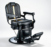 Fauteuil de barbier hydraulique inclinable confortable pour salon de beauté