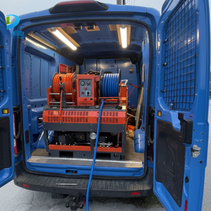 Nouvelle machine de nettoyage de canalisations robuste de 22 CV à essence, en acier inoxydable, avec déboucheur de tuyaux et interrupteur au pied - Product Image 2