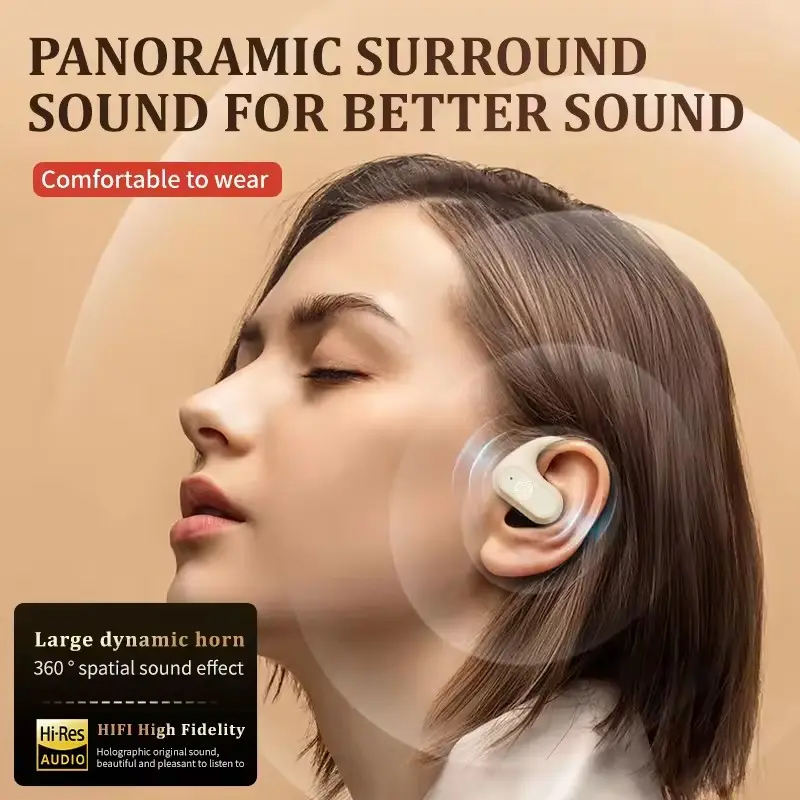 ORANGLES Wireless Bone Conduction Earbuds | Open-Ear Hook Design, Bluetooth 5.4, OWS TWS Sports Headset, Ear Clip (2025) - elegant presentation - exhibiting components - Image 6 of 6 | ideal for home | Discount on Wireless Bone Conduction Earbuds | Open-Ear Hook Design, Bluetooth 5.4, OWS TWS Sports Headset, Ear Clip (2025) Virginia | Free Shipping ORANGLES