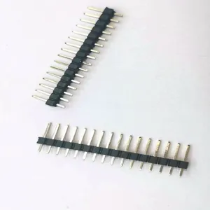 Vertical 2.54mm Black 1X16 Berg Strip Pin Header Connector 16 Pin