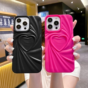 Custodia per telefono INS elegante a forma di cuore per <span class=keywords><strong>iPhone</strong></span> 16 15 14 13 <span class=keywords><strong>12</strong></span> 11 Pro Max, in morbido TPU colorato - Product Image 6
