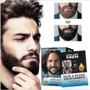 venta al por mayor de Color fácil de Amoníaco libre bigote tinte ennegrecimiento barba champú de Color <span class=keywords><strong>para</strong></span> los <span class=keywords><strong>hombres</strong></span> - Product Image 2