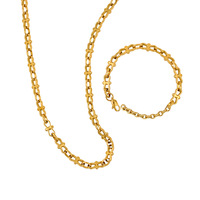 Bracelet pour femme en acier inoxydable plaqué or 18 carats, fait main, motif nœud papillon, style luxe léger, tendance, best-seller transfrontalier