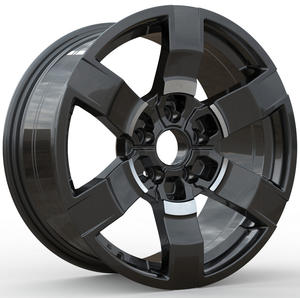 Venta al por Mayor de Nuevas Llantas de Aleación de Aluminio Negras de 20 Pulgadas, 5 Orificios, Multirradio, <span class=keywords><strong>para</strong></span> X3 X4 X5 X6 4x4 SUV - Product Image 3