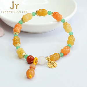 कीमती पत्थर के रत्न और जेड कंगन हल्के कंगन और सफेद रंग के कंगन - Product Image 5