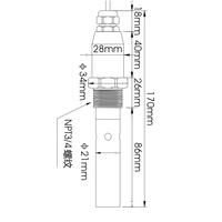 Sonde de conductivité pour analyseur de conductivité de l'eau TDS dans le Test de qualité de l'eau directement en usine