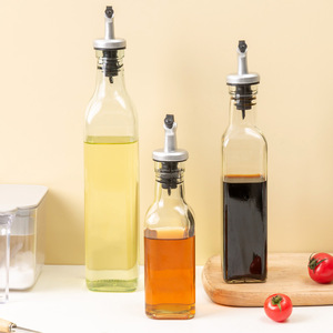Bouteille distributeur d'<span class=keywords><strong>huile</strong></span> pour la cuisine Bouteille de cuisson <span class=keywords><strong>et</strong></span> distributeur de <span class=keywords><strong>vinaigre</strong></span> Conteneur d'<span class=keywords><strong>huile</strong></span> en verre Cruet-Bec verseur d'<span class=keywords><strong>huile</strong></span> - Product Image 6