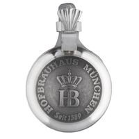 Hofbraeuhaus Muenchen Oktoberfest Bavaria Tasse à bière 1 L Stein émaillée au sel avec couvercle en étain pour boisson