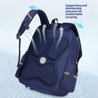 Nouveau sac à dos scolaire Oxford de style britannique, protecteur de colonne vertébrale, réducteur de charge, avec coussin d'air, respirant et imperméable