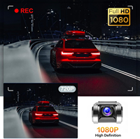Stok EU/US/RU kotak hitam mobil Mini Podofo kamera dasbor perekam Video otomatis kamera mobil USB penglihatan malam DVR untuk Radio mobil Android