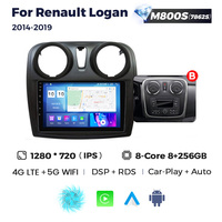 MEKEDE radio mobil 2din Android 11 8 + 128G, untuk Renault Logan Dacia Logan 2 2014-2019 gps mobil mobil-bermain DSP RDS stereo android
