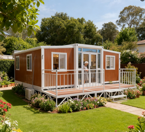 منزل فندقي صغير قابل للطي والتوسيع بسعر المصنع، 40 قدم و30 قدم، مع حمام ومطبخ للفلل/الإقامة - Product Image 2