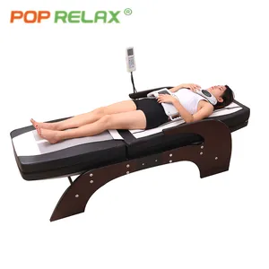 Furniture New Arrival Health Care Nugar Best Infrared Heating Massage Bed Thermal Jade Stone Therapy Roller Spine Traction