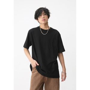 Mtlclothes 2025 Mùa Xuân Mới Người Đàn Ông Của Cơ Bản Màu Đen Và Trắng 220gt Áo Sơ Mi Chất Lượng Cao In T-Shirts Với Dài Tay Áo - Product Image 2