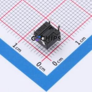 TS-1095PD-A5B3-D2 Tactile Switch Through hole-4P,6x6mm Switch Single Pole Single Throw Round Button 2.5N Through Hole - Product Image 2