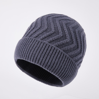 Chapeau tricoté double couche en laine automne/hiver avec motif à pois pour hommes et femmes, chaud, style Baotou, décontracté, vente en gros, personnalisation