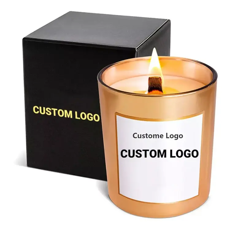 Custom Label Luxo Alta Qualidade Trendy Candles Com Jar Box Scented Soy Wax Candles Para Aniversário Valentines Gift Candle