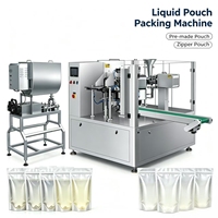Machine manuelle de remplissage, scellage et impression pour mini-emballages liquides Doypack