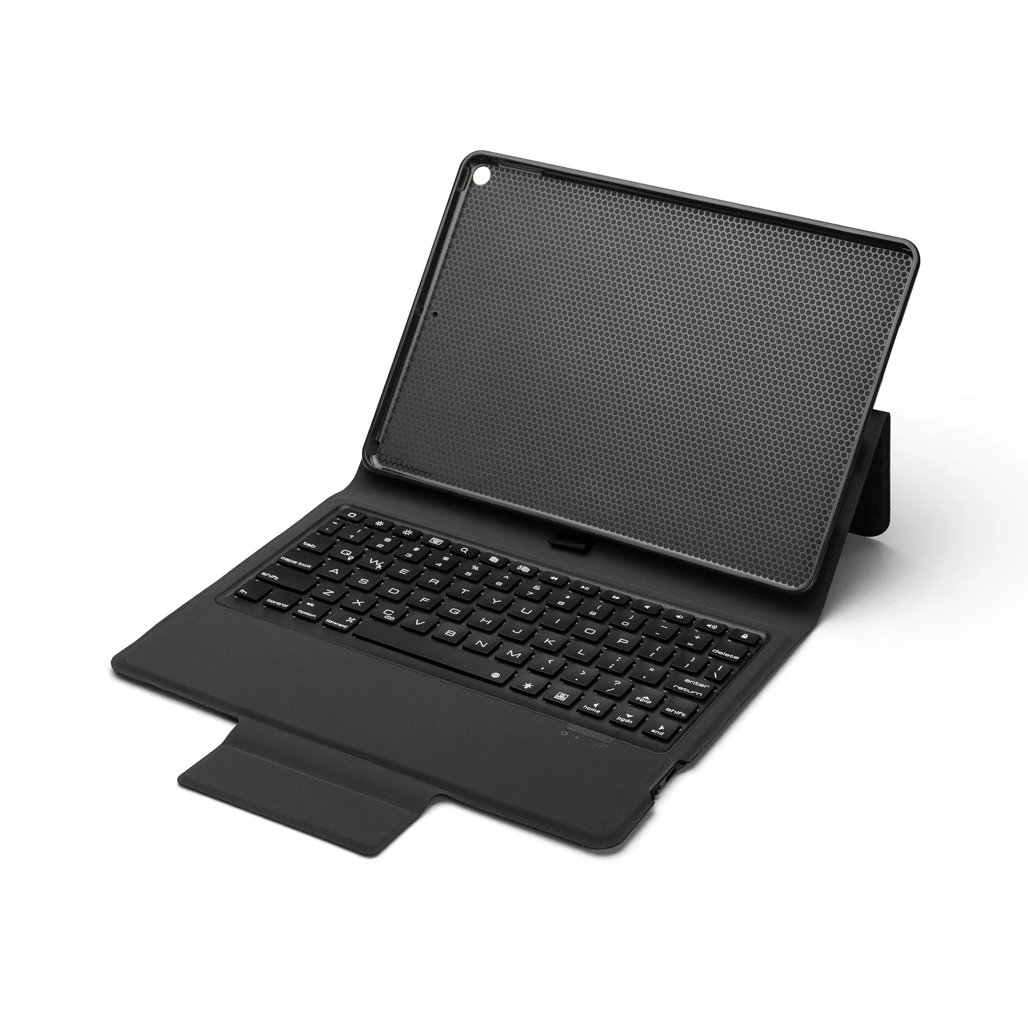 Estojo de teclado sem fio de couro para tablet pc ipad 10.2 polegadas