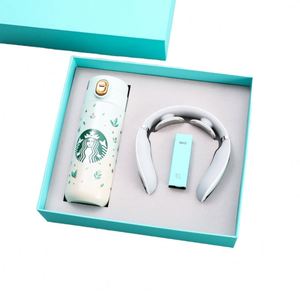 Coffret Cadeau Exquis d'Art Moderne : Tasse Isotherme en Acier Inoxydable, Masseur, Ensemble Professionnel, Pistolet de Massage Fascia, Protecteur de Cou Modèle 085 - Product Image 1