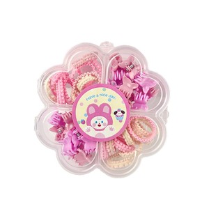 <b>Childrens</b> Hair <b>Tie</b> And Clip Set Candy Colors Elastic Hair Clips For Girls Daily Use - Product Image 5